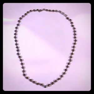 Dark purple gem necklace, JCrew.